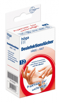 Desinfektionstücher für Hände und Haut