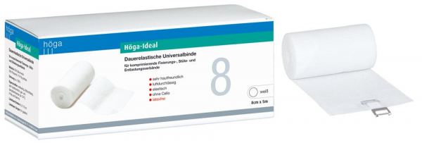 Höga-Ideal, ohne Cello, dauerelastische Universalbinde, 5m gedehnt, 10 Stück im Karton