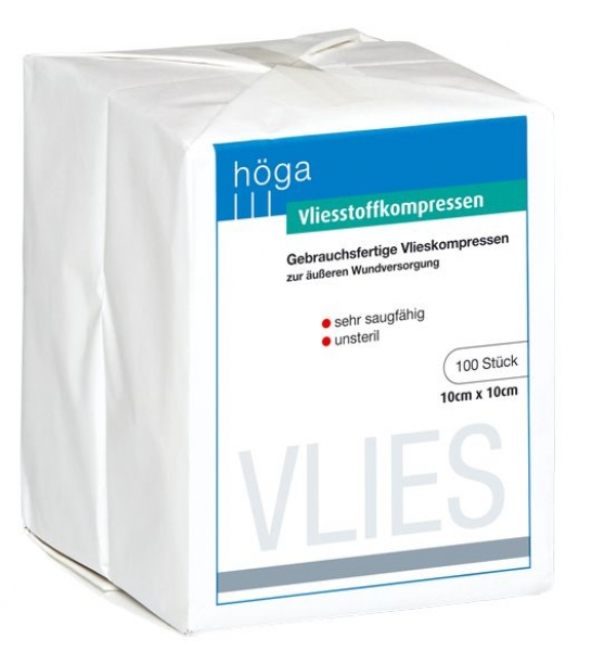 Vliesstoffkompressen 10 cm x 10 cm, á 100 Stück